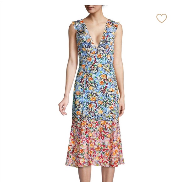 saloni holly midi dress